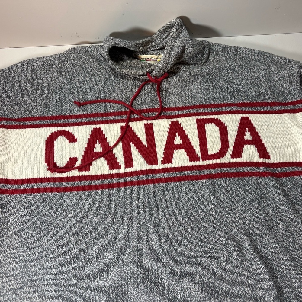VINTAGE Cotton Country "CANADA" Heavy Knit Sweater XL Made in Canada (Unisex) - Picture 4 of 6